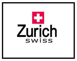 Description: A mark consisting of the words ZURICH and SWISS in the color black, appearing below a red square containing a white cross.